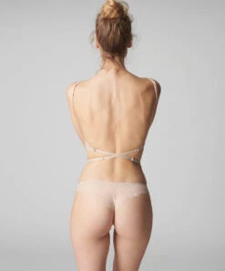 Simone Perele Soutien-gorge Dos Nu Multipositions Simone Pérèle De La Ligne De Lingerie Permanente Karma, Coloris Peau Rosée. -Sous Vêtement Soldes Magasin 12v370 7398