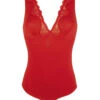 Body Décolleté En Dentelle Collection Homewear Simply Perfect En Coloris Ocre Rouge De Chez Antigel Par Lise Charmel. -Sous Vêtement Soldes Magasin Body decollete avec dentelle Antigel de Lise Charmel Simply perfect ocre rouge ENA6906 OR 10