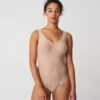 Body Paddé Chair à Pressions Collection Essentielle Soft Stretch De Chez Chantelle.  -Sous Vêtement Soldes Magasin Body padde a pression Chantelle soft stretch nude C16A80 0WU 10