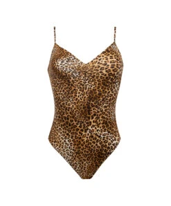 Body Sans Manches Prêt-à-porter Collection Libre Panthère Coloris Fauve Et Noir De Chez Antigel Par Lise Charmel. -Sous Vêtement Soldes Magasin Body sans manches pret a porter Antigel de Lise Charmel Libre Panthere fauve et noir panthere ELH5838 FN 10