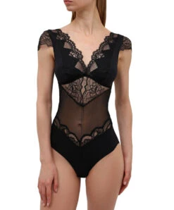Body Très Sexy Sans Manches Ligne Sublime En Dentelle De La Marque De Lingerie Française Lise Charmel.  -Sous Vêtement Soldes Magasin Body sexy Lise Charmel Sublime en dentelle noir ALH5213 NO 501