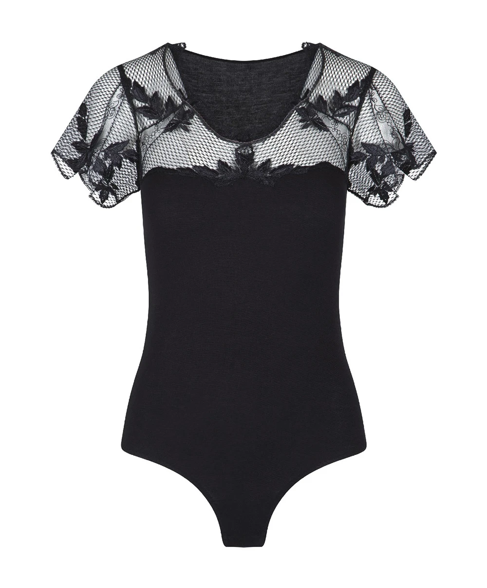 Body Sexy Manches Courtes Black Flowers Collection Nightwear De Chez Lingadore. 7 Body Sexy Manches Courtes Black Flowers Collection Nightwear De Chez Lingadore. – Image 5