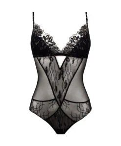Body Ultra Sexy Sans Manches De La Collection Lingerie De Luxe Les Nuits Chics Par Lise Charmel.  -Sous Vêtement Soldes Magasin Body sexy pret a porter Lise Charmel Les Nuits Chics noir argent ALH5235 NA packshot 10