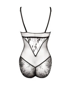 Body Ultra Sexy Sans Manches De La Collection Lingerie De Luxe Les Nuits Chics Par Lise Charmel.  -Sous Vêtement Soldes Magasin Body sexy pret a porter Lise Charmel Les Nuits Chics noir argent ALH5235 NA packshot 11