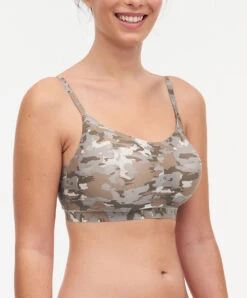 Bralette à Coques Bretelles Réglables Camouflage Invisible Collection Soft Stretch De Chez Chantelle Paris.  -Sous Vêtement Soldes Magasin Bralette paddee reglables Chantelle soft stretch camouflage imprime C11D20 0AC 3