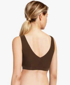 Brassière Paddée Col V Brune Invisible Collection Essentielle Soft Stretch De Chez Chantelle.  -Sous Vêtement Soldes Magasin Brassiere paddee col v Chantelle soft stretch noyer brun C16A10 0ST 2