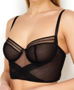 Bustier Court Sexy Soir Adrénaline De La Marque De Lingerie Antigel Par Lise Charmel. -Sous Vêtement Soldes Magasin Bustier court sexy Antigel de Lise Charmel Soir Adrenaline noir ECG5295 NO 501