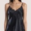 Caraco En Soie Aubade Collection Nightwear De Luxe Toi Mon Amour (ex. Soie D'Amour) Coloris Noir. -Sous Vêtement Soldes Magasin Caraco en soie fines bretelles Soie d Amour Aubade noir MS38 NOIR 1