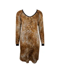 Chemise De Nuit Collection Libre Panthère Coloris Fauve Et Noir De Chez Antigel Par Lise Charmel. -Sous Vêtement Soldes Magasin Chemise de nuit Antigel de Lise Charmel Libre Panthere fauve et noir panthere ELH1838 FN 10