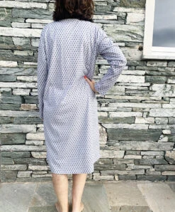 Chemise De Nuit Canat Modèle Anna 06. -Sous Vêtement Soldes Magasin Chemise de nuit Canat anna06 silver 2