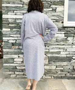 Chemise De Nuit Canat Modèle Anna 07 BIS. -Sous Vêtement Soldes Magasin Chemise de nuit Canat anna07BIS silver 2