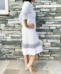 Chemise De Nuit Canat Modèle Chloe 09. -Sous Vêtement Soldes Magasin Chemise de nuit Canat chloe09 blanc1