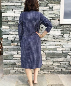 Chemise De Nuit Canat Modèle Secret 07. -Sous Vêtement Soldes Magasin Chemise de nuit Canat secret07 bleu 2