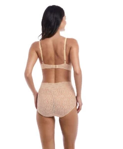 Culotte Dentelle Taille Haute De La Collection De Lingerie Permanente Wacoal Halo Lace, Coloris Nude (=peau).  -Sous Vêtement Soldes Magasin Culotte dentelle taille haute Wacoal Halo Lace nude chair WA870405 NUE 4