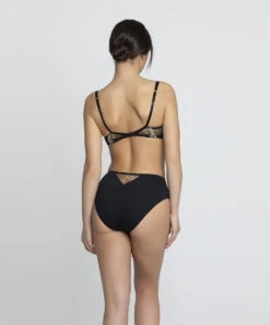 Slip Haut De La Collection Lingerie De Luxe Déesse En Glam Par Lise Charmel.  -Sous Vêtement Soldes Magasin Culotte haute Lise Charmel Deesse en glam noir or ACH0315 OG 5
