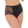 Culotte Avet Taille Haute 1 Culotte Avet Taille Haute -Sous Vêtement Soldes Magasin Culotte haute en dentelle Avet Classic Noir A 37340