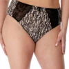 Culotte Haute Grande Taille De La Collection Morgan Par Elomi Lingerie. -Sous Vêtement Soldes Magasin Culotte haute grande taille Elomi Morgan ocelot Panthere EL4116 OCT face