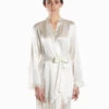 Kimono En Soie Aubade Collection Nightwear De Luxe Toi Mon Amour (ex. Soie D'Amour) Coloris Nacre. -Sous Vêtement Soldes Magasin Deshabille en soie Soie d Amour Aubade nacre MS65 NACR 1
