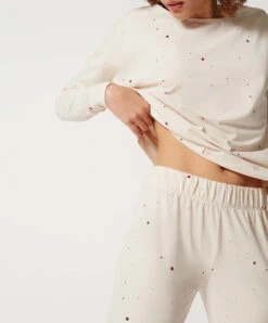Ensemble Pyjama Long à Motifs Sandshell Minimal Collection Every Night In Skiny Par Skiny Bodywear. 8 Ensemble Pyjama Long à Motifs Sandshell Minimal Collection Every Night In Skiny Par Skiny Bodywear. -Sous Vêtement Soldes Magasin Ensemble pyjama long a motifs sandshell minimal Every night in Skiny Skiny ecru S 080767 S326 3