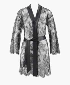 Kimono Aubade De La Collection Histoire D'un Soir. 11 Kimono Aubade De La Collection Histoire D'un Soir. -Sous Vêtement Soldes Magasin Kimono histoire d un soir Aubade noir RZ65 NOIR 4