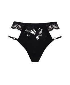 Mini-string Sexy Lise Charmel De La Collection Lingerie De Charme Glamour Couture. -Sous Vêtement Soldes Magasin Mini string Lise Charmel Glamour Couture noir ACH0907 NO 10