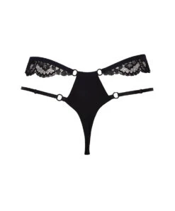 Mini-string Sexy Lise Charmel De La Collection Lingerie De Charme Glamour Couture. -Sous Vêtement Soldes Magasin Mini string Lise Charmel Glamour Couture noir ACH0907 NO 11