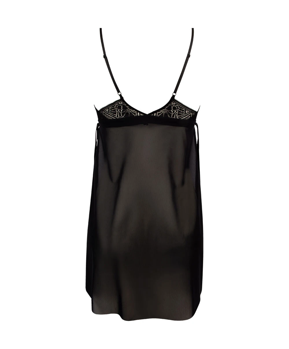 Nuisette Babydoll Sexy Collection Deco Folies De La Marque De Lingerie Antigel Par Lise Charmel, Coloris Noir. 7 Nuisette Babydoll Sexy Collection Deco Folies De La Marque De Lingerie Antigel Par Lise Charmel, Coloris Noir. – Image 5