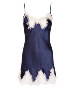 Nuisette Baby Doll Splendeur Soie Lise Charmel 10 Nuisette Baby Doll Splendeur Soie Lise Charmel -Sous Vêtement Soldes Magasin Nuisette babydoll soie Lise Charmel Splendeur Soie Bleu marine ALC1780 SM packshot face