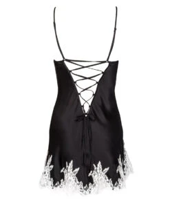 Nuisette Baby Doll Splendeur Soie Lise Charmel. -Sous Vêtement Soldes Magasin Nuisette babydoll soie Lise Charmel Splendeur Soie noir ALC1780 SN packshot dos