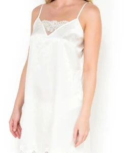Nuisette Charme Nacre Collection Précieux Diadème De La Marque De Lingerie De Luxe Lise Charmel.  -Sous Vêtement Soldes Magasin Nuisette charme Lise Charmel precieux diademe nacre ALG1032 NA 3