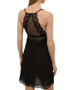 Nuisette Sexy En Soie Ligne Sublime En Dentelle De La Marque De Lingerie Française Lise Charmel.  -Sous Vêtement Soldes Magasin Nuisette sexy en soie Lise Charmel Sublime en dentelle noir ALH1213 NO 502