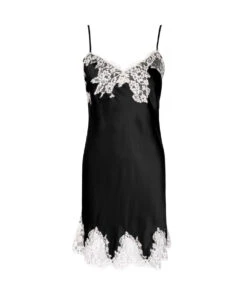 Nuisette En Soie Lise Charmel De La Collection Splendeur Soie. -Sous Vêtement Soldes Magasin Nuisette soie charme Lise Charmel Splendeur Soie noir ALC1080 SN packshot face