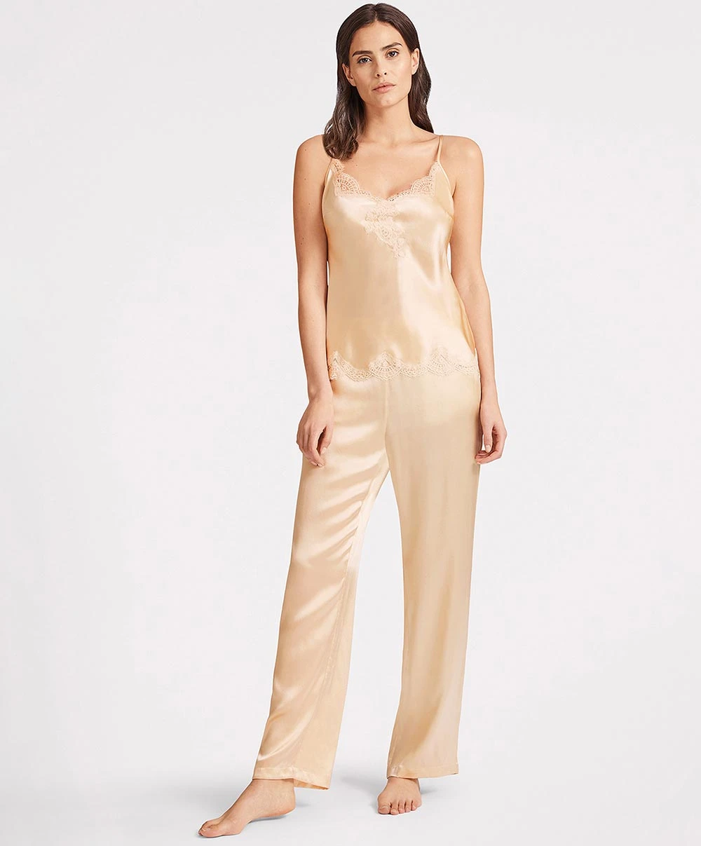 Pantalon En Soie Aubade Collection Toi Mon Amour Coloris Blond. 6 Pantalon En Soie Aubade Collection Toi Mon Amour Coloris Blond. – Image 4