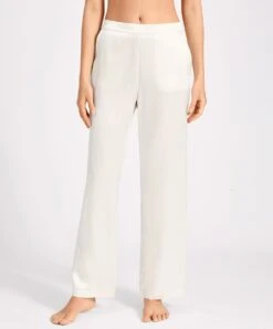Pantalon En Soie Aubade Collection Toi Mon Amour Coloris Nacre.