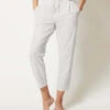 Pantalon Femme à Rayures Quietgrey Stripes Collection Mix And Match De Chez Skiny Bodywear.  -Sous Vêtement Soldes Magasin Pantalon femme a rayures quietgrey stripes Sleep Mix and Match Skiny rayures grises fond ecru S 080780 S334 1