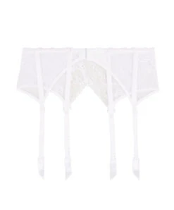 Porte-jarretelles Sexy Collection De Lingerie Blanche Féérie Couture Par Lise Charmel. -Sous Vêtement Soldes Magasin Porte jarretelles Lise Charmel Feerie Couture blanc ACH4774 BL 1002