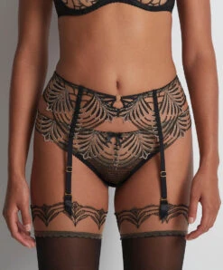 Porte-jarretelles Aubade De La Collection Lingerie Hypnolove. -Sous Vêtement Soldes Magasin Porte jarretelles hypnolove Aubade noir LD50 ECLE 2