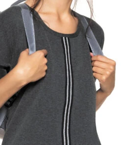 Robe Sport Collection Coach Moi En Coloris "gris Sporty" De Chez Antigel Par Lise Charmel. -Sous Vêtement Soldes Magasin Robe Antigel de Lise Charmel Coach Moi gris sporty gris chine FLG7189 GS fashion 3