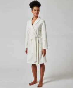 Robe De Chambre Oeko-Tex Standard 100 De La Série Sleep & Dream Par Skiny. -Sous Vêtement Soldes Magasin Robe de chambre Sleep and Dream Skiny ivoire S 080307 7608 4