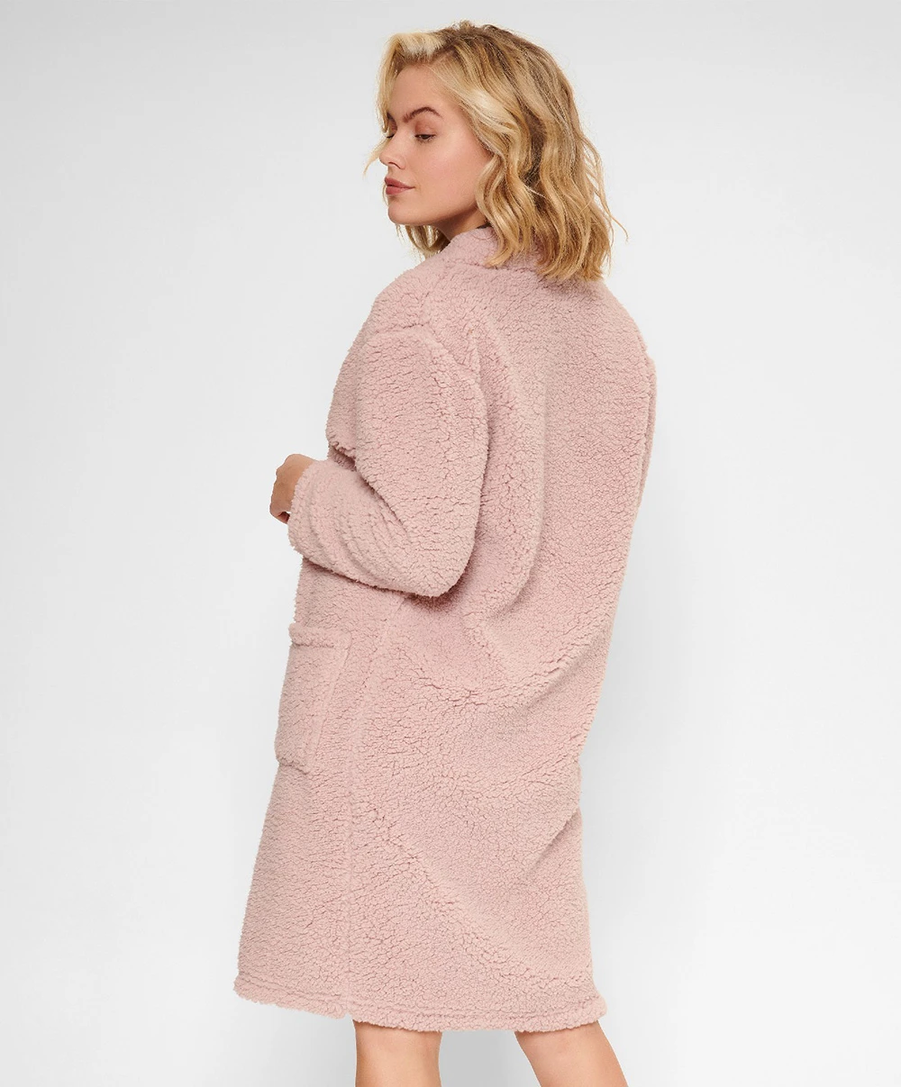 Robe De Chambre Polaire "Fleece" Coloris Rose Poudré De La Collection Lingadore Lounge. 4 Robe De Chambre Polaire "Fleece" Coloris Rose Poudré De La Collection Lingadore Lounge. – Image 2