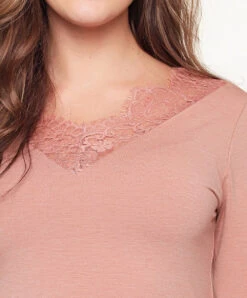 Robe De Nuit "Caffe Latte" Collection Nightwear De Chez Lingadore. -Sous Vêtement Soldes Magasin Robe de nuit Caffe Latte Lingadore Lingadore nightwear sienna 6907DR 87 LATE 4