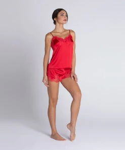 Short En Soie Lise Charmel Collection Splendeur Soie, Coloris Rouge. -Sous Vêtement Soldes Magasin Short en soie Lise Charmel Splendeur soie rouge rouge ALC0180 RS 6