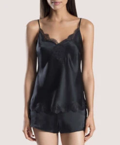 Short En Soie Aubade Collection Nightwear De Luxe Toi Mon Amour (ex. Soie D'Amour) Coloris Noir. -Sous Vêtement Soldes Magasin Short en soie Soie d Amour Aubade noir MS61 NOIR 4