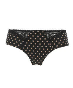 Shorty Collection Pois Glamour Par Antinéa De Lise Charmel. -Sous Vêtement Soldes Magasin Shorty Antinea de Lise Charmel Pois Glamour noir camel CCC0436 NC packshot face