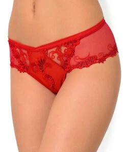 Shorty Collection De Lingerie Permanente Dressing Floral De Chez Lise Charmel, Coloris Dressing Solaire (=rouge).  -Sous Vêtement Soldes Magasin Shorty Lise Charmel Dressing Floral dressing solaire rouge ACC0488 DS 1