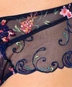 Shorty Transparent De La Collection Fête De Venise Par Lise Charmel. -Sous Vêtement Soldes Magasin Shorty Lise Charmel Fete de Venise Bleu perou ACG0424 BP details