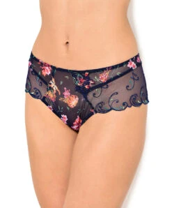 Shorty Transparent De La Collection Fête De Venise Par Lise Charmel. -Sous Vêtement Soldes Magasin Shorty Lise Charmel Fete de Venise Bleu perou ACG0424 BP face