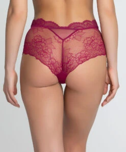 Shorty Ligne Sublime En Dentelle De La Marque De Lingerie Française Lise Charmel, Coloris Fuchsia Sublime.  -Sous Vêtement Soldes Magasin Shorty Lise Charmel Sublime en dentelle fuchsia ACH0413 FS 2