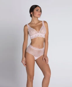 Shorty Ligne Sublime En Dentelle De La Marque De Lingerie Française Lise Charmel, Coloris Rose Sublime. -Sous Vêtement Soldes Magasin Shorty Lise Charmel Sublime en dentelle rose poudre rose sublime ACH0413 OS 6