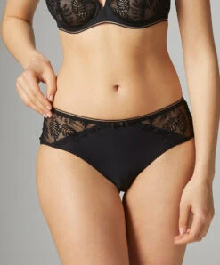 Simone Perele Shorty Simone Pérèle Collection De Lingerie Permanente Bloom Coloris Noir. 